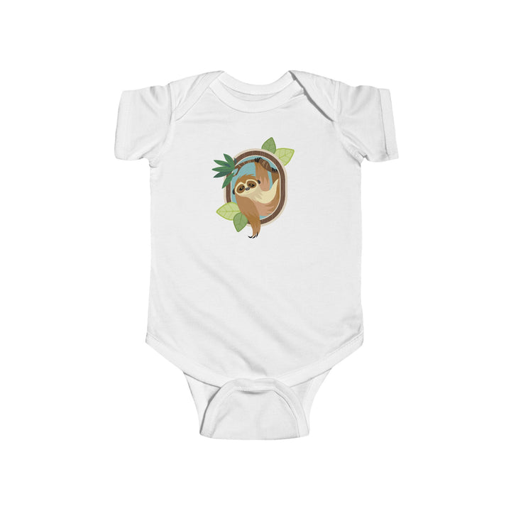 Sloth Portrait of Nature Soft Baby Bodysuit
