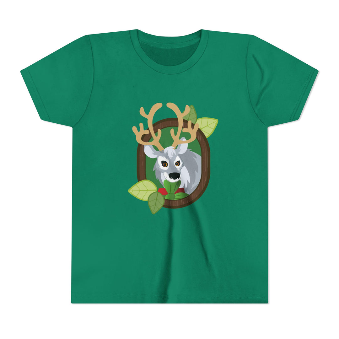 Reindeer Portrait of Nature Youth Soft Shirt