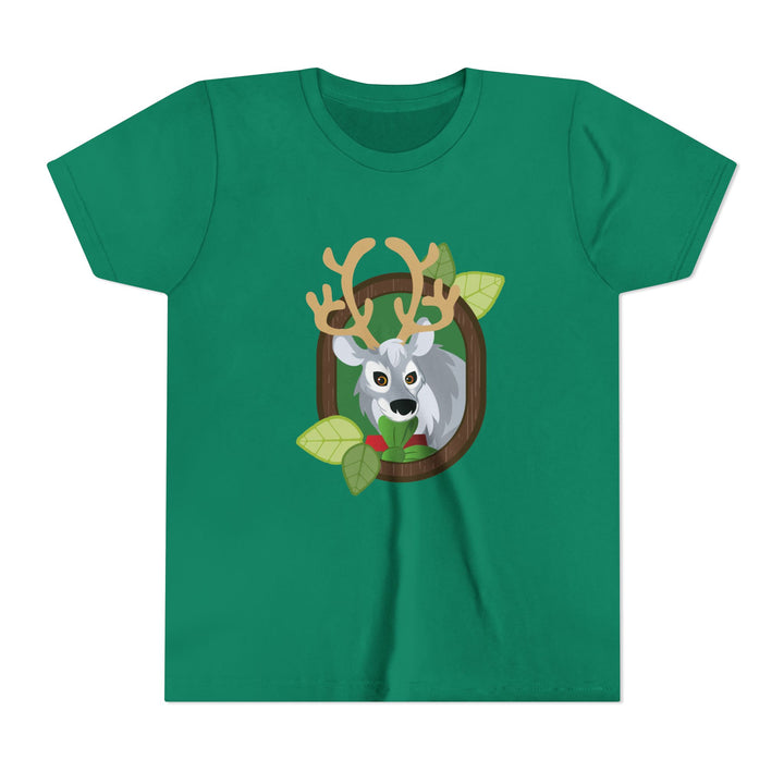 Reindeer Portrait of Nature Youth Soft Shirt