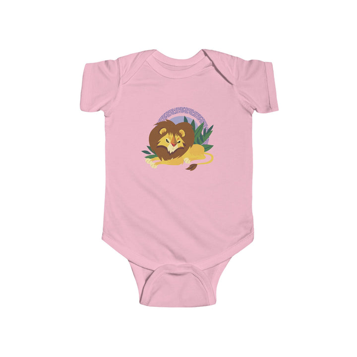 Lion Lounging Halo Soft Baby Onesie