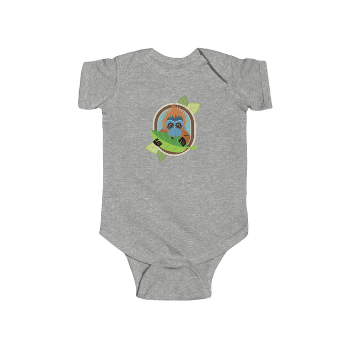Orangutan Portrait of Nature Soft Baby Bodysuit