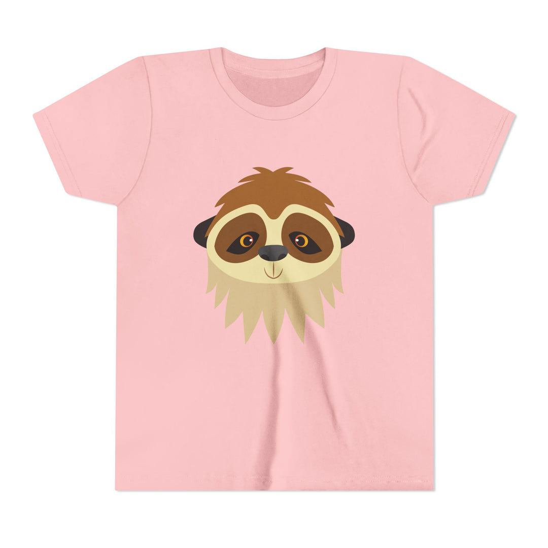 Sloth Wild Faces Youth Soft Shirt