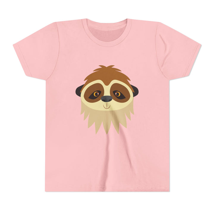 Sloth Wild Faces Youth Soft Shirt