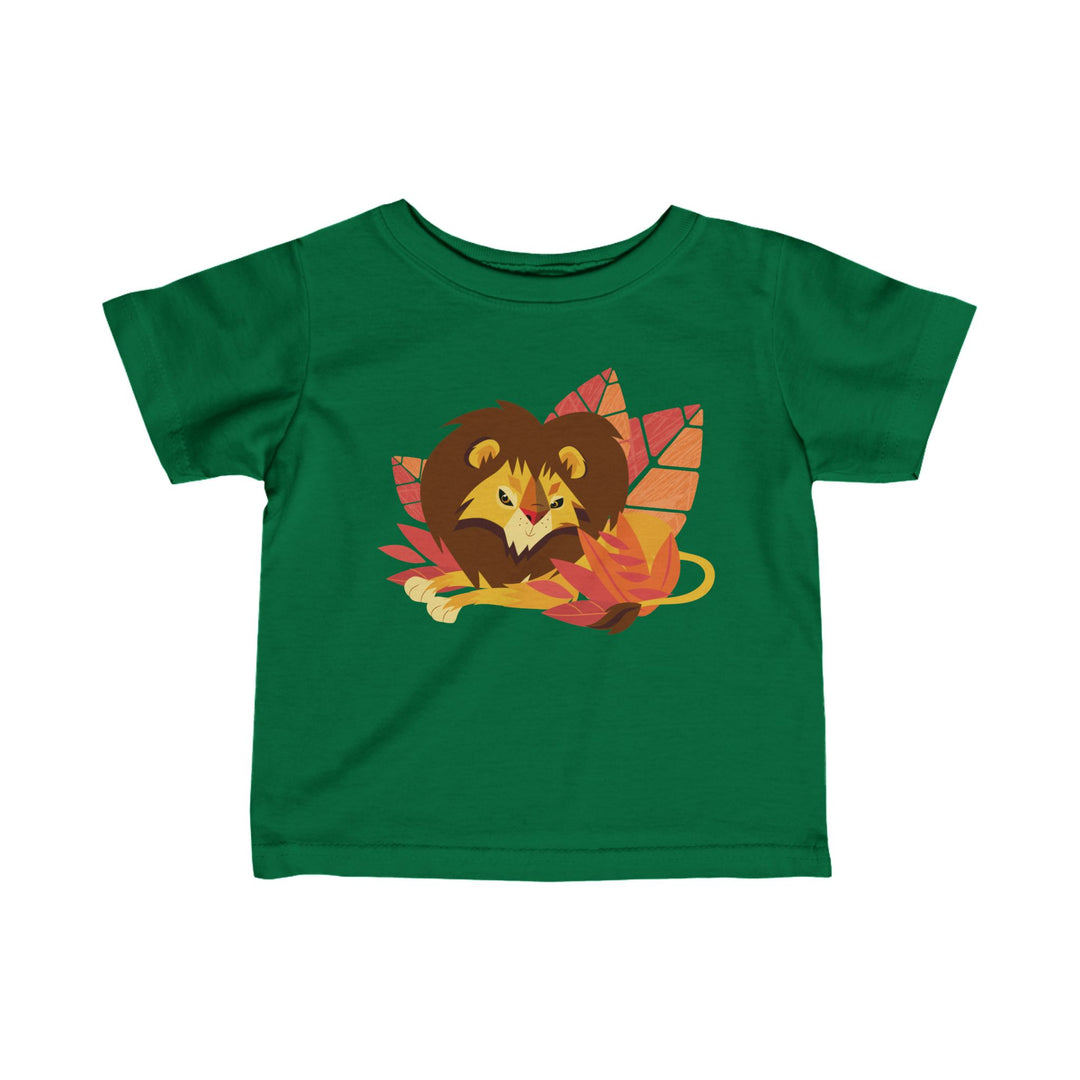 Lion Lounging Leaf Soft Baby Shirt