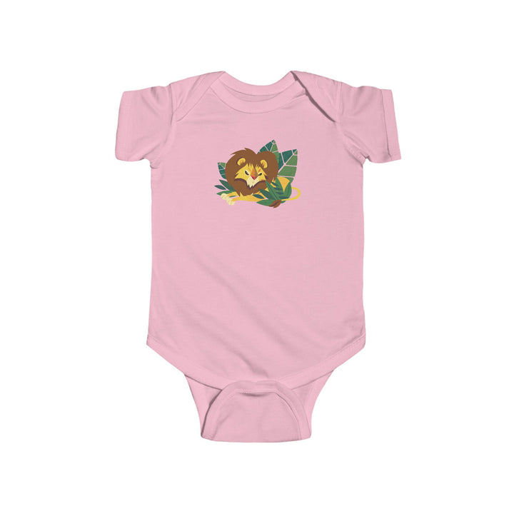 Lion Lounging Leaf Soft Baby Bodysuit