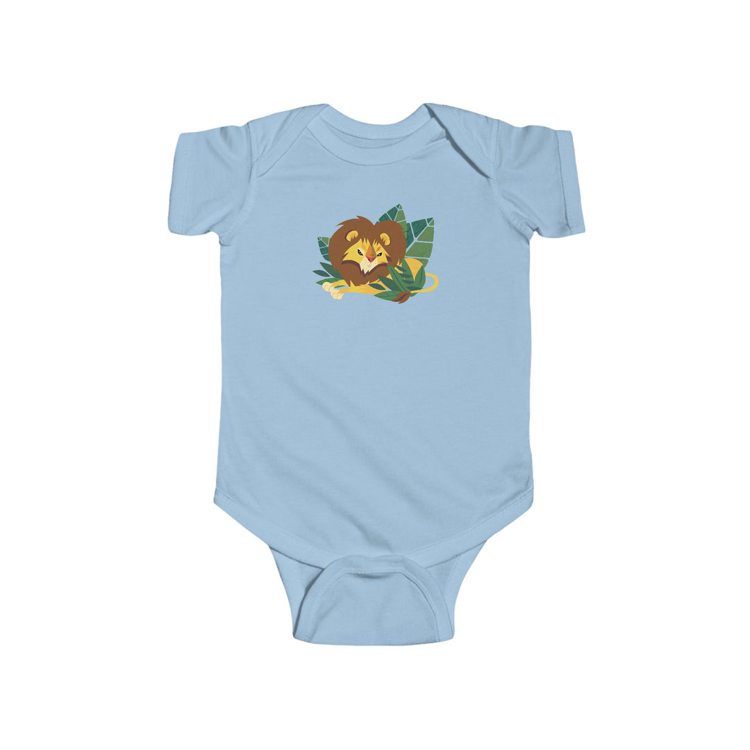 Lion Lounging Leaf Soft Baby Bodysuit