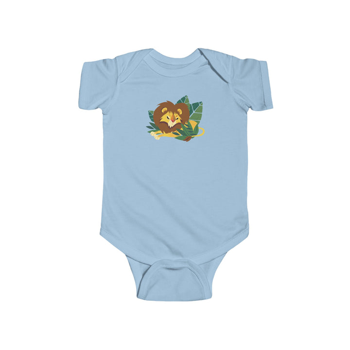 Lion Lounging Leaf Soft Baby Bodysuit