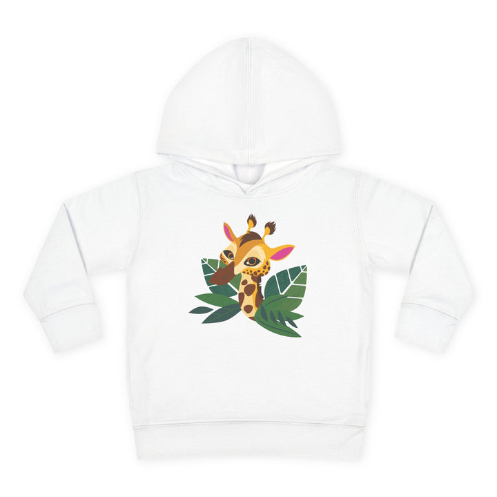 Giraffe Living Wildly Toddler Pullover Fleece Hoodie