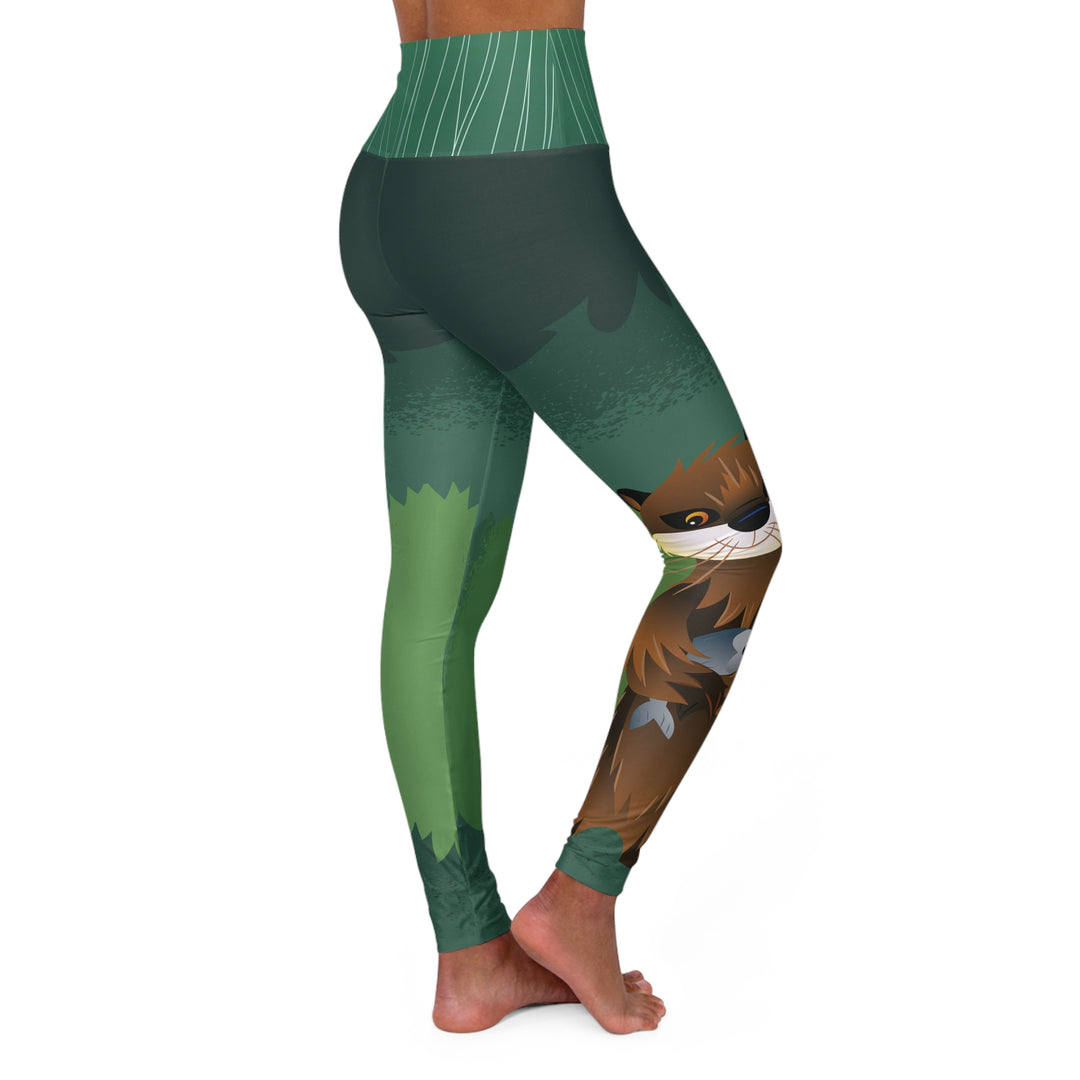 Otter Green High Waisted Yoga Leggings