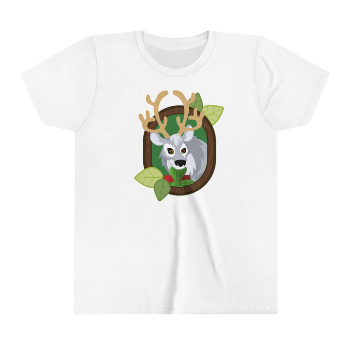 Reindeer Portrait of Nature Youth Soft Shirt