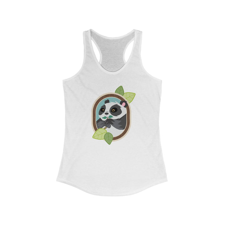 Panda Portrait of Nature Women's Racerback Athletic Tank