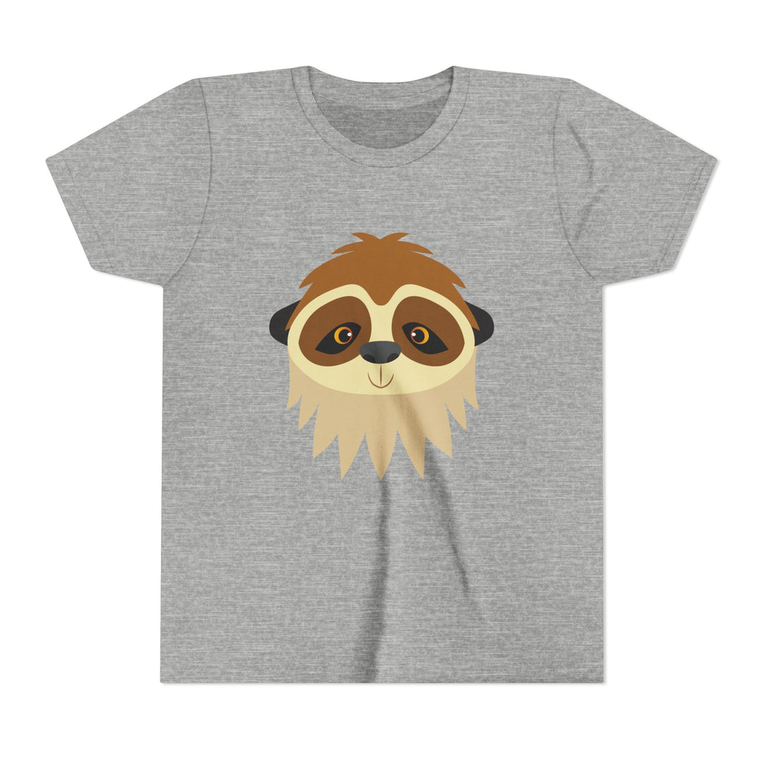 Sloth Wild Faces Youth Soft Shirt