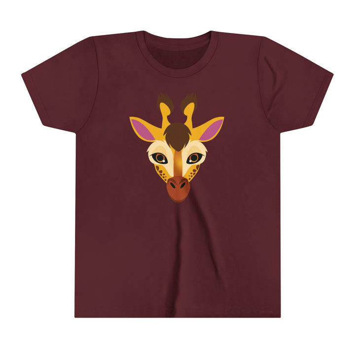 Giraffe Wild Faces Youth Soft Shirt