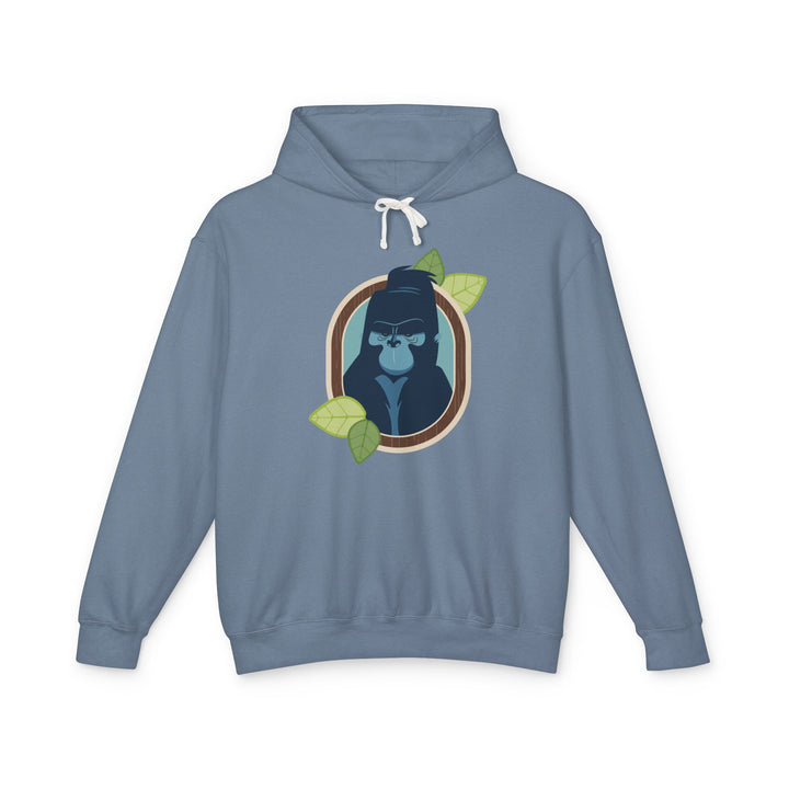 Gorilla Portrait of Nature Lightweight Hooded Sweatshirt - Adult