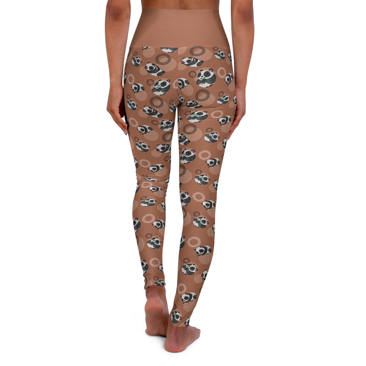 Panda Pattern High Waisted Yoga Leggings