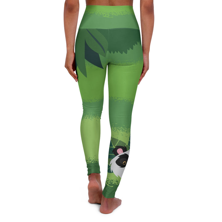 Panda Light Leaf High Waisted Yoga Leggings