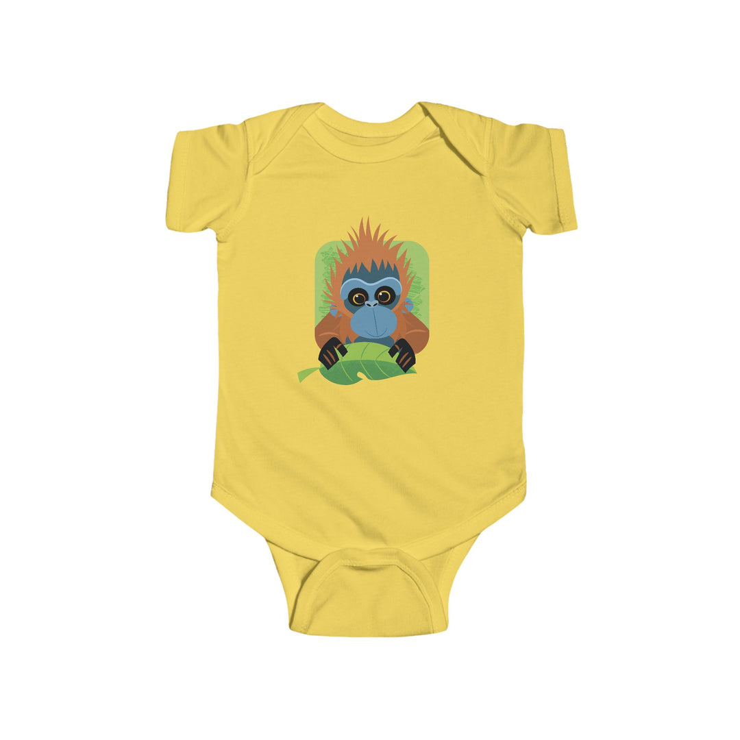 Orangutan In Your Face Soft Baby Onesie