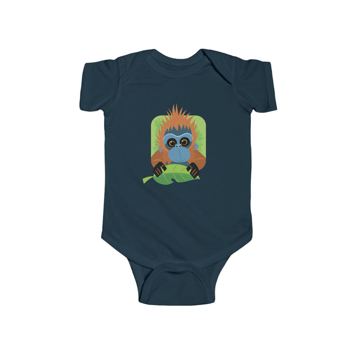 Orangutan In Your Face Soft Baby Onesie