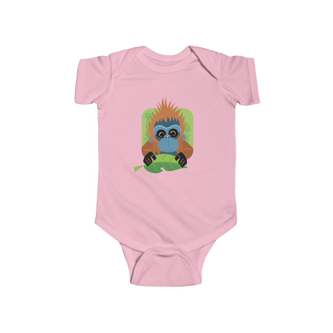 Orangutan In Your Face Soft Baby Onesie