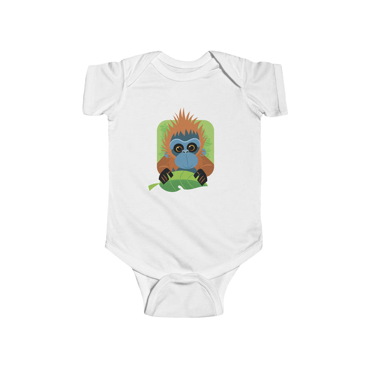 Orangutan In Your Face Soft Baby Onesie