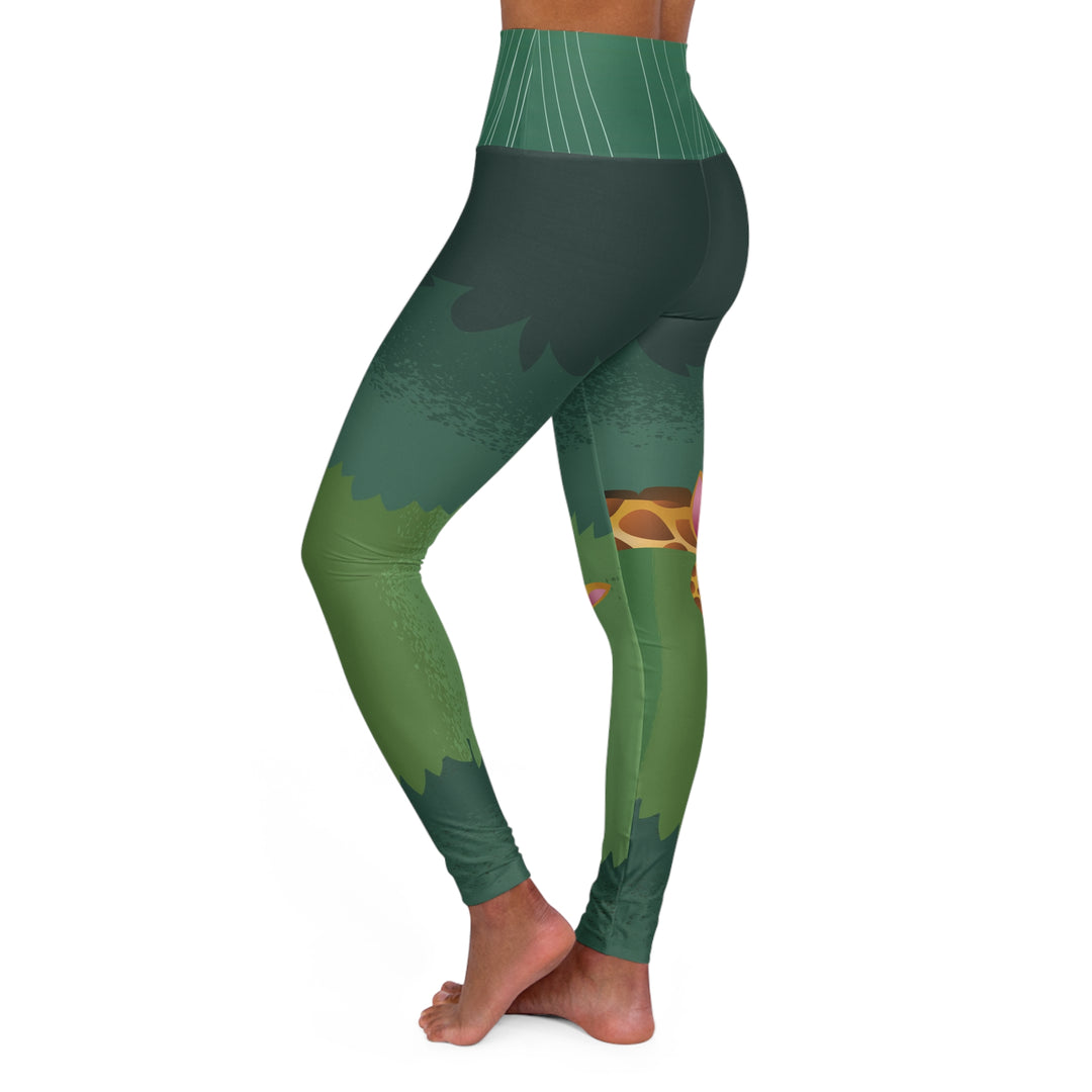 Giraffe High Waisted Yoga Leggings