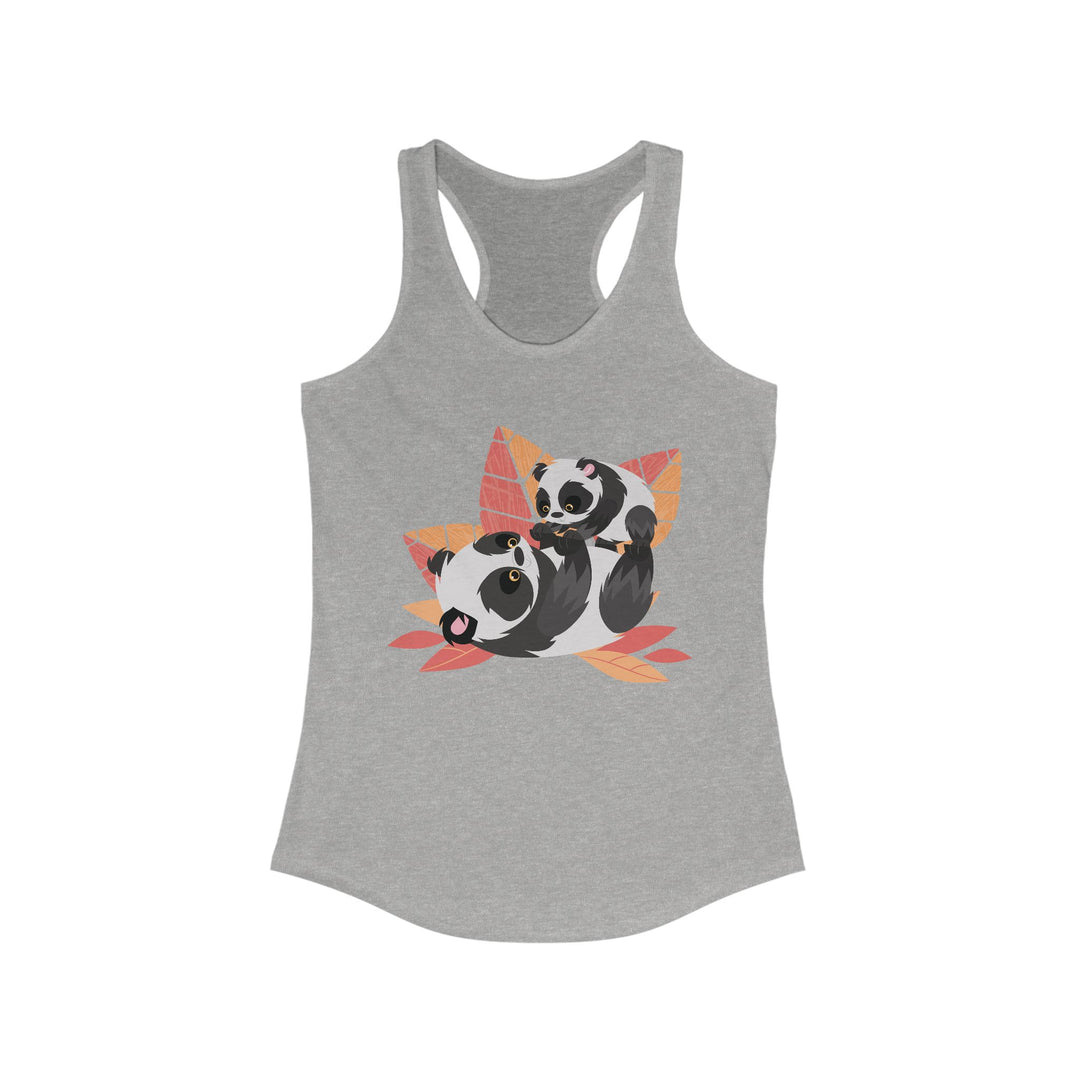 Panda Living Wildly Leaves Women's Racerback Athletic Tank