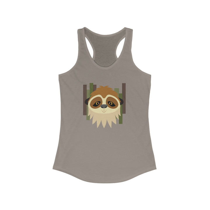 Sloth Bars Women's Racerback Athletic Tank