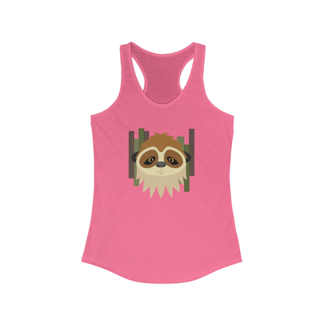 Sloth Bars Women's Racerback Athletic Tank