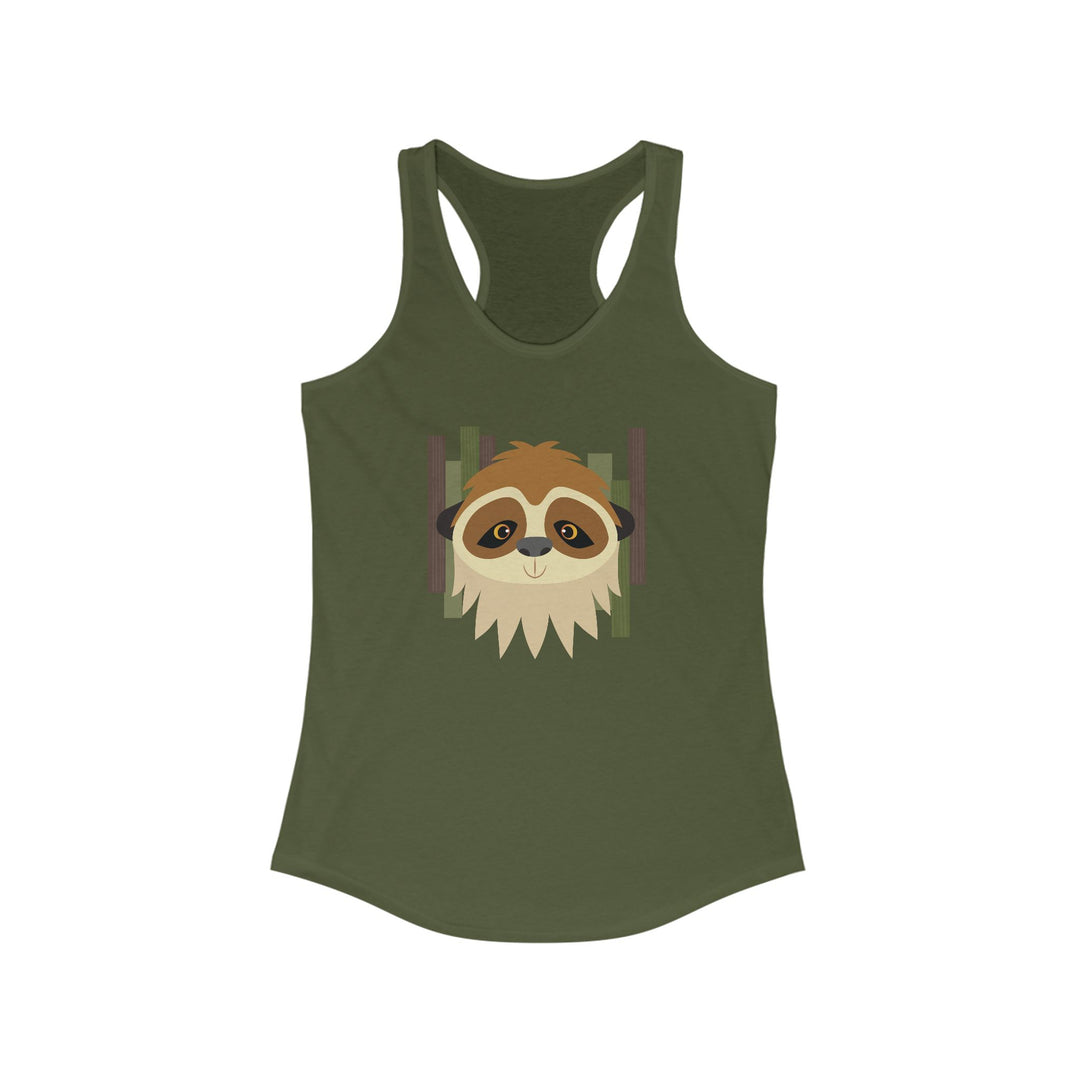 Sloth Bars Women's Racerback Athletic Tank