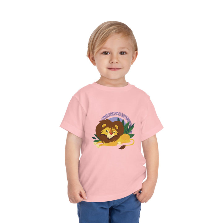 Lion Lounging Halo Toddler Soft Shirt