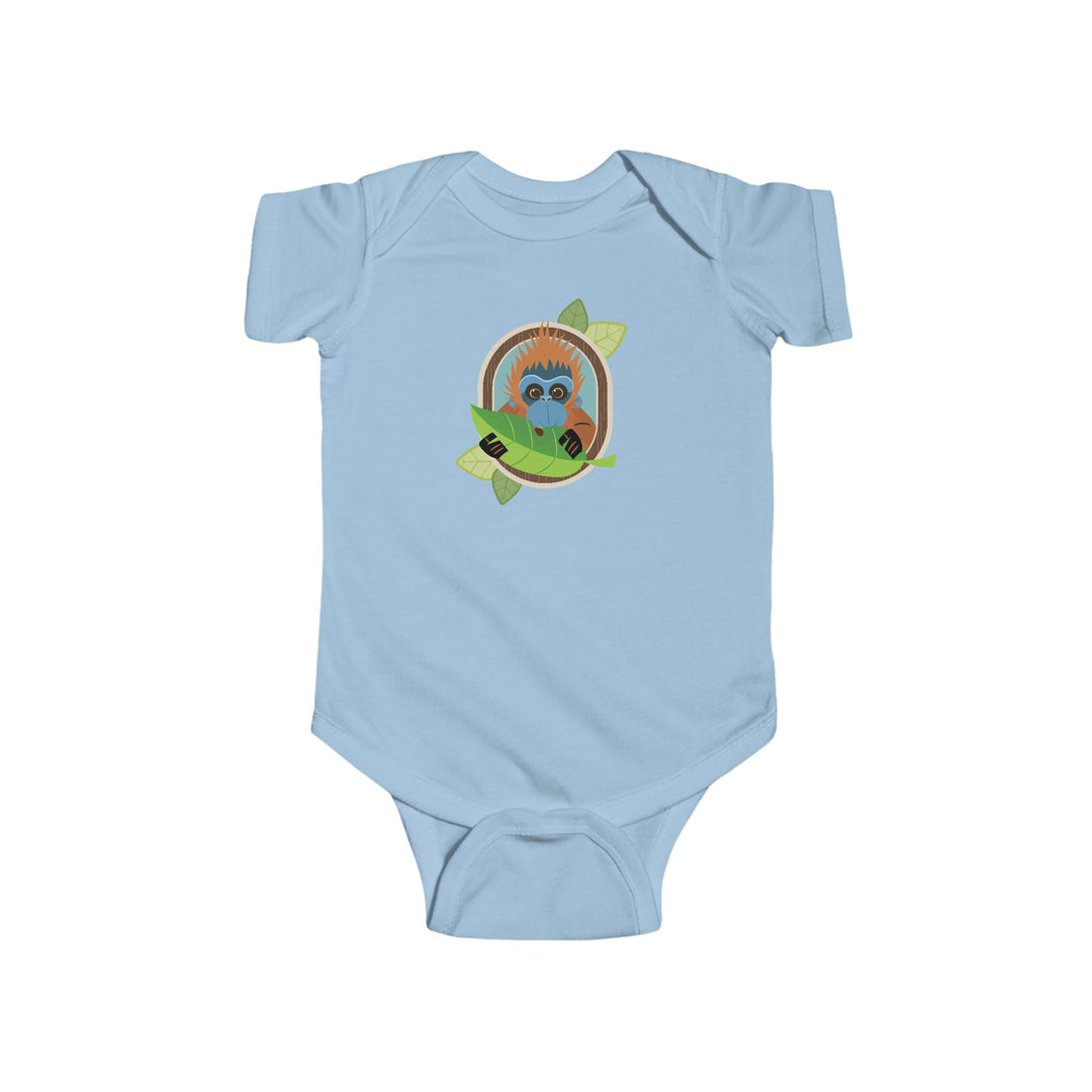 Orangutan Portrait of Nature Soft Baby Bodysuit