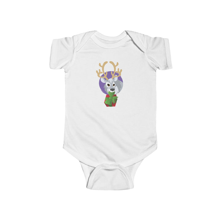 Reindeer Wild Faces Soft Baby Bodysuit