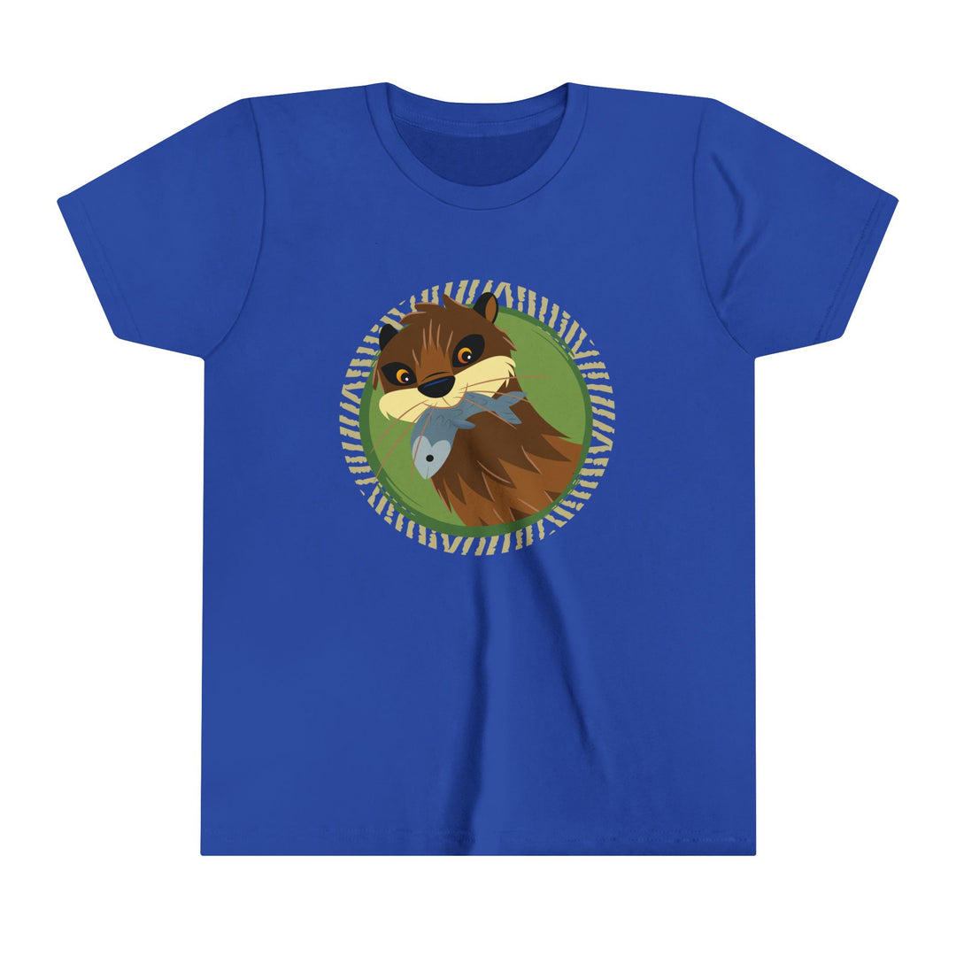 Otter Fishing Youth Soft Shirt