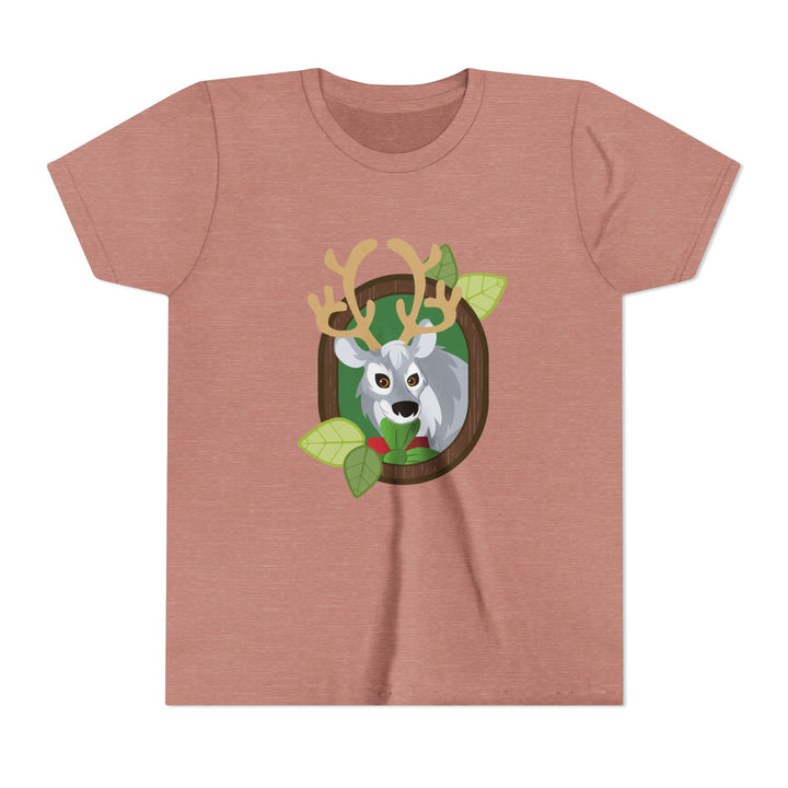 Reindeer Portrait of Nature Youth Soft Shirt