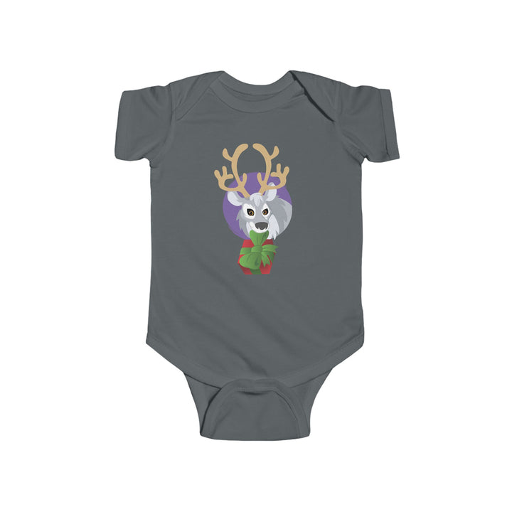 Reindeer Wild Faces Soft Baby Onesie