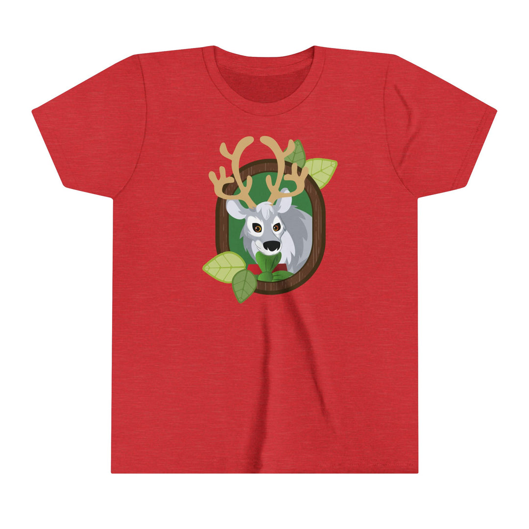 Reindeer Portrait of Nature Youth Soft Shirt