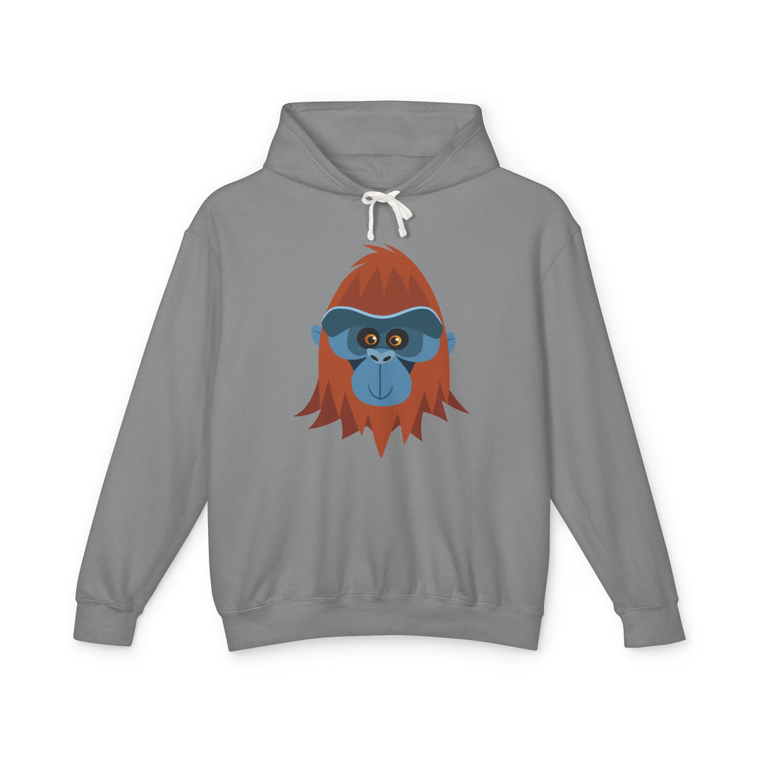 Orangutan Wild Faces Lightweight Hooded Sweatshirt - Adult