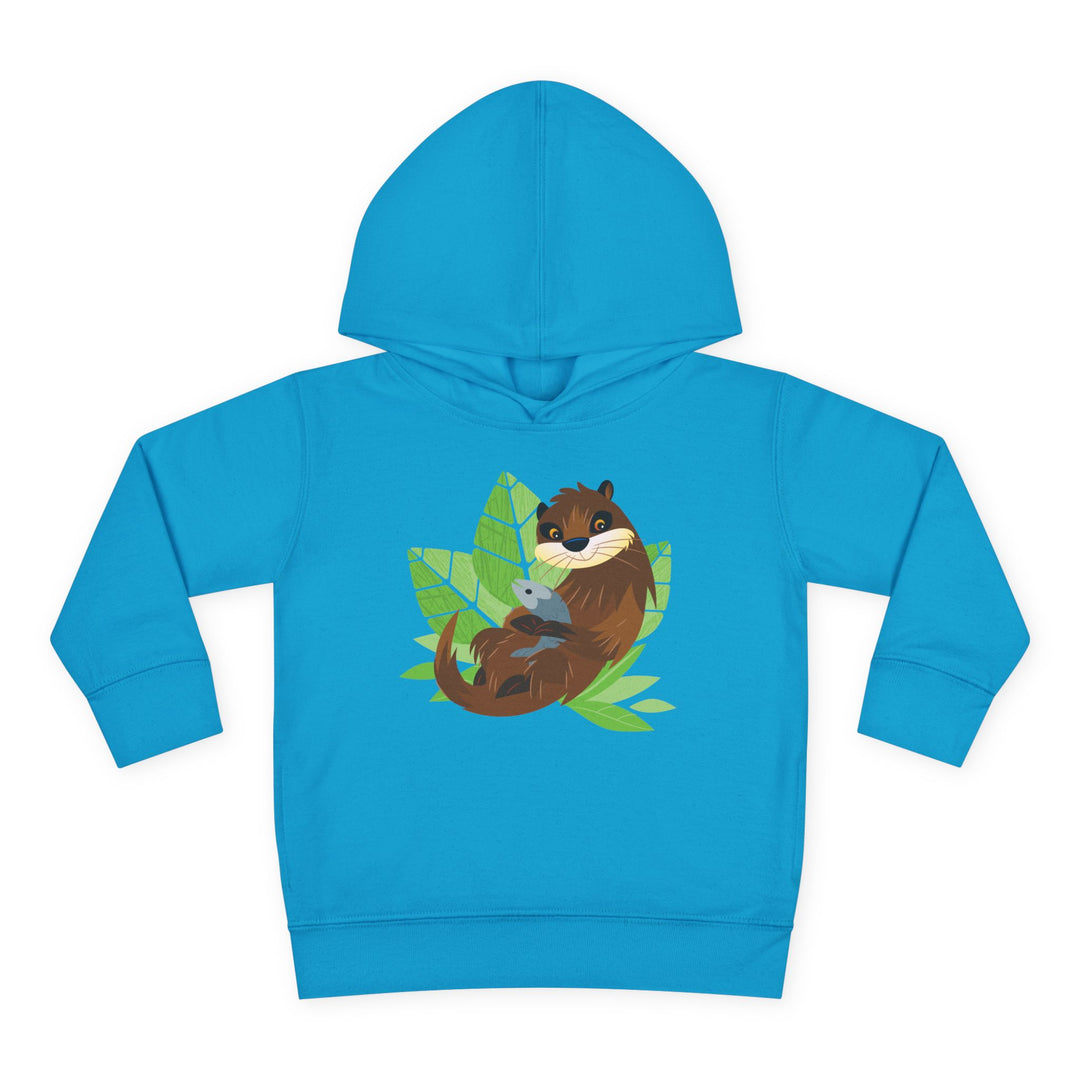 Otter Living Wildly Toddler Pullover Fleece Hoodie