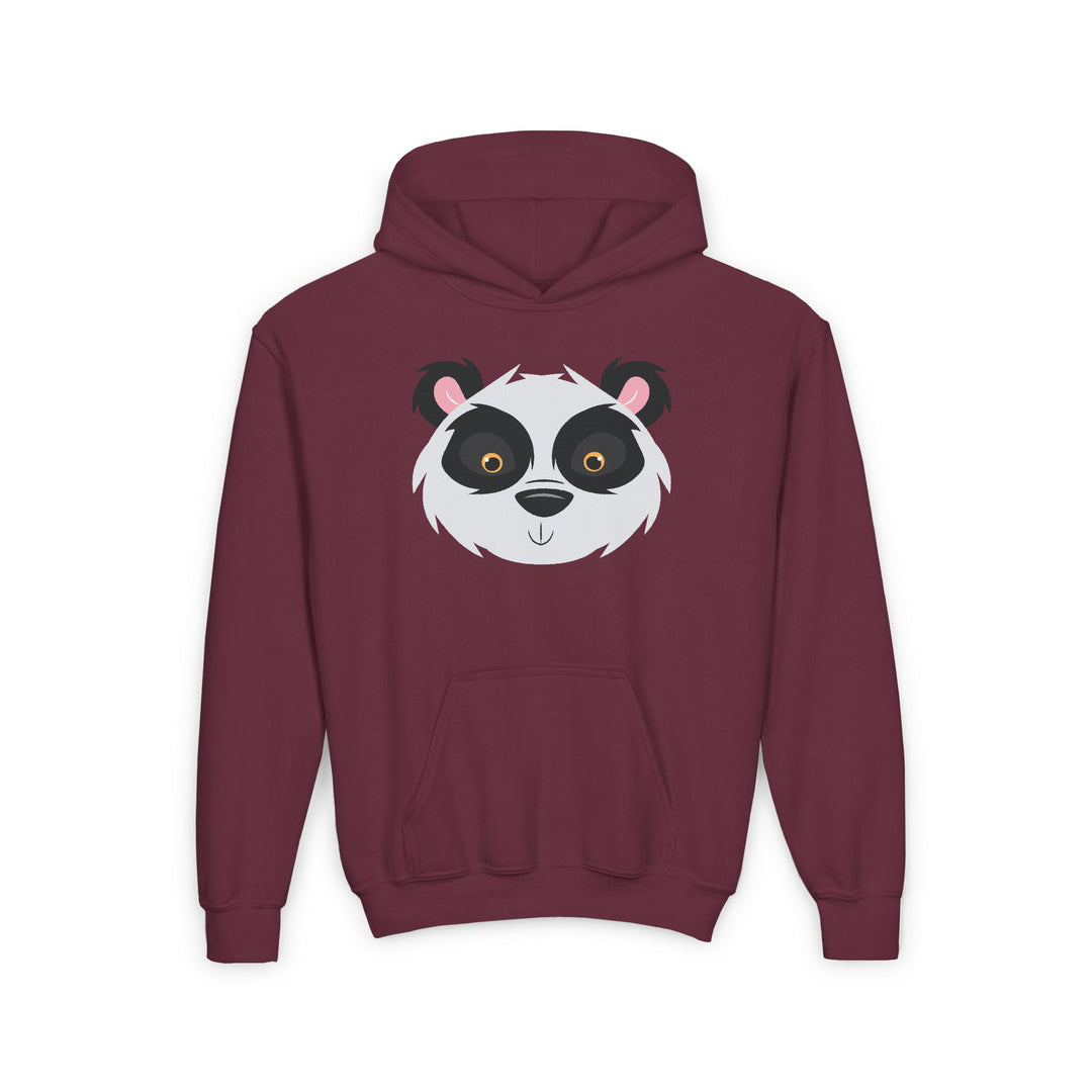 Panda Wild Faces Youth Hooded Sweatshirt