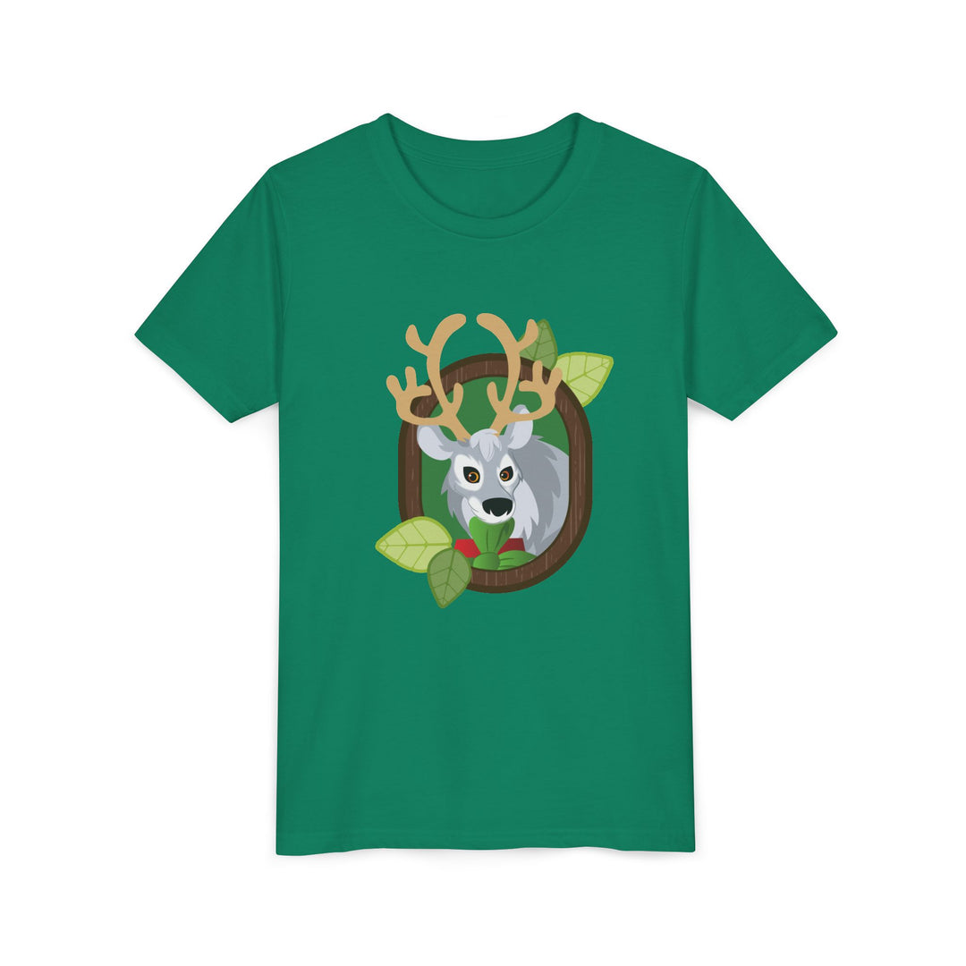 Reindeer Portrait of Nature Youth Soft Shirt