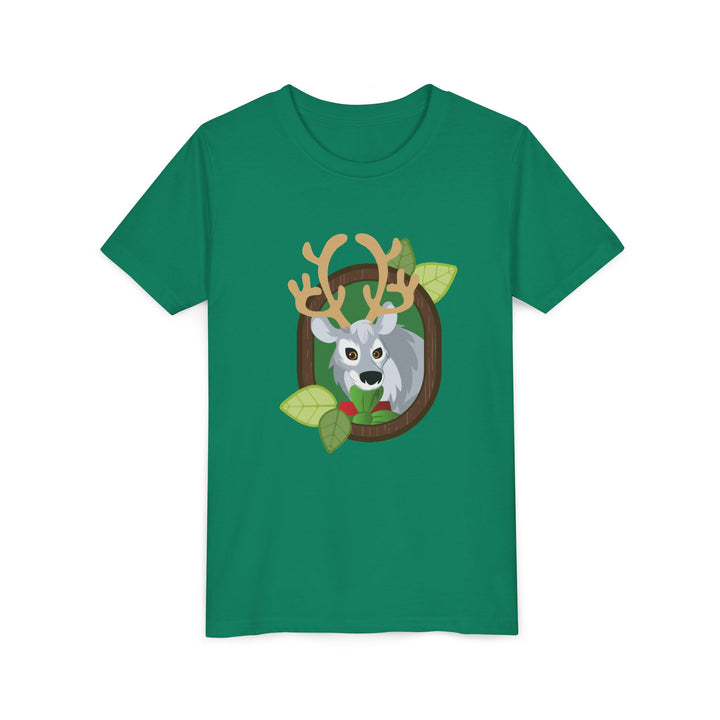 Reindeer Portrait of Nature Youth Soft Shirt