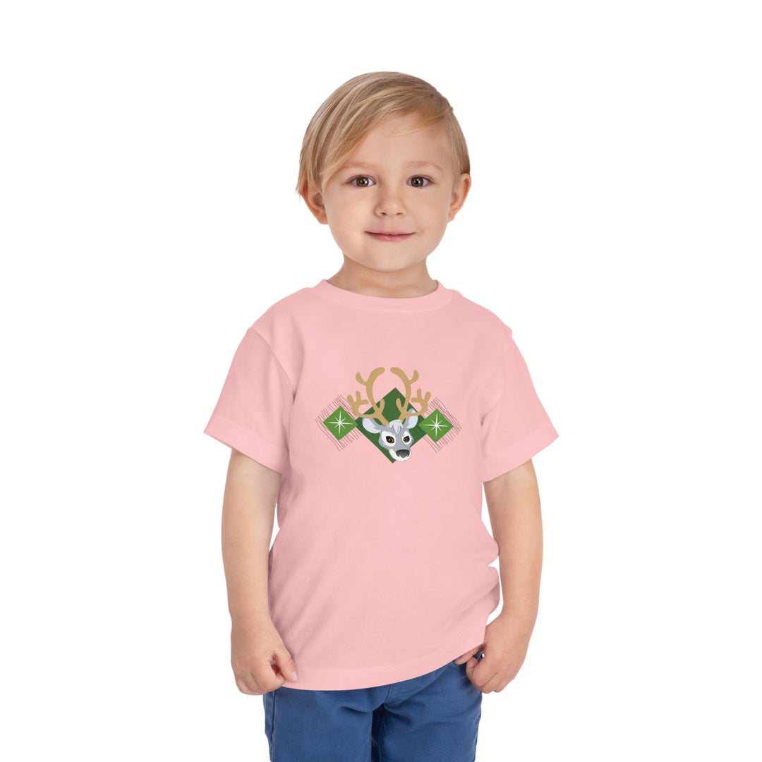 Reindeer Winter Lights Toddler Short Sleeve Tee