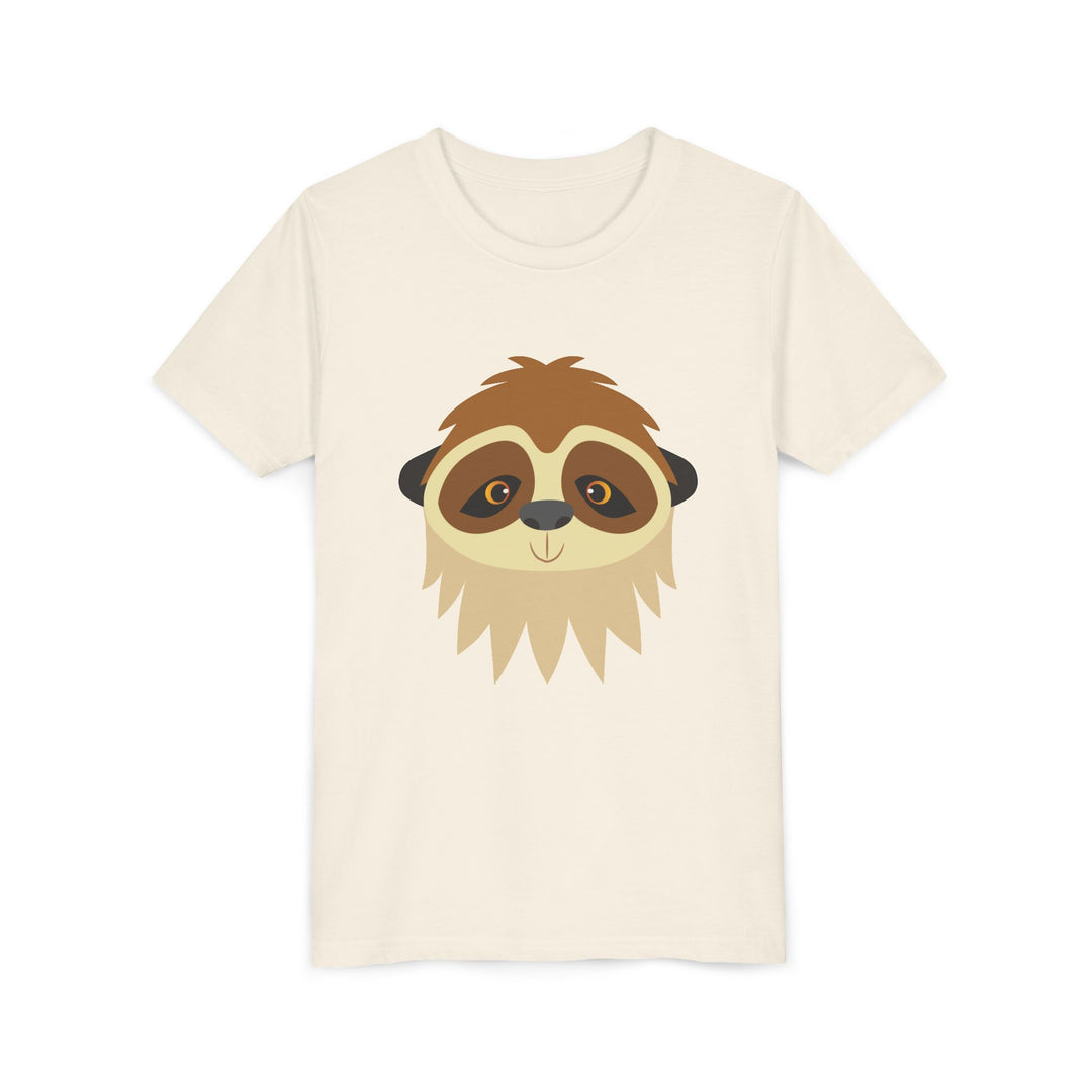 Sloth Wild Faces Youth Soft Shirt