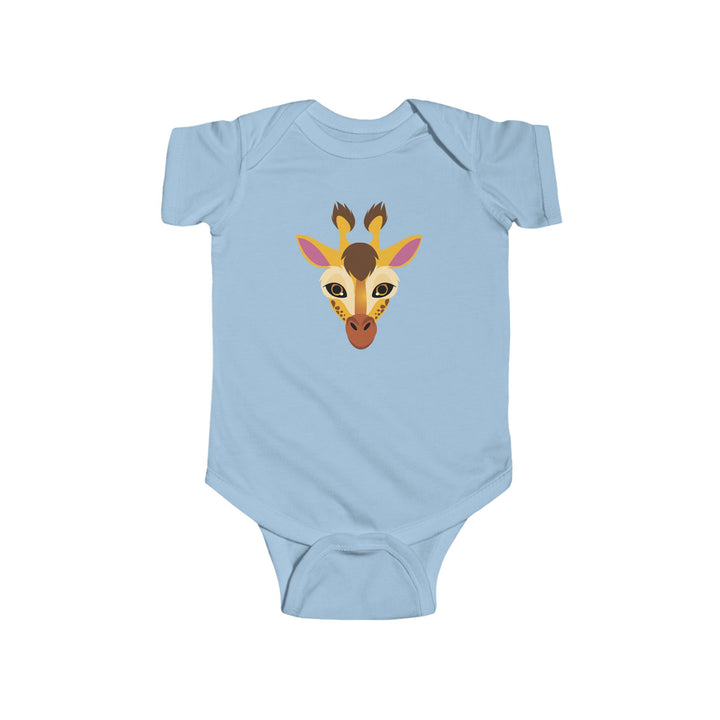 Giraffe Wild Faces Soft Baby Onesie