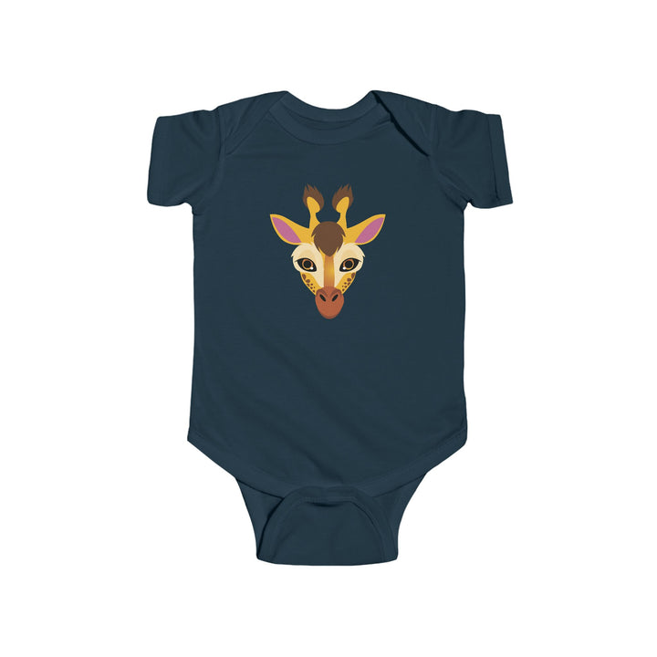 Giraffe Wild Faces Soft Baby Onesie