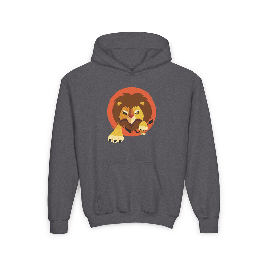 Lion Wild Sun Youth Hooded Sweatshirt