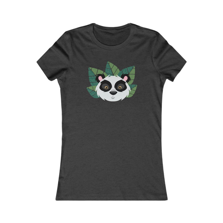 Panda Wild Faces Leaves Women's Cut Tee