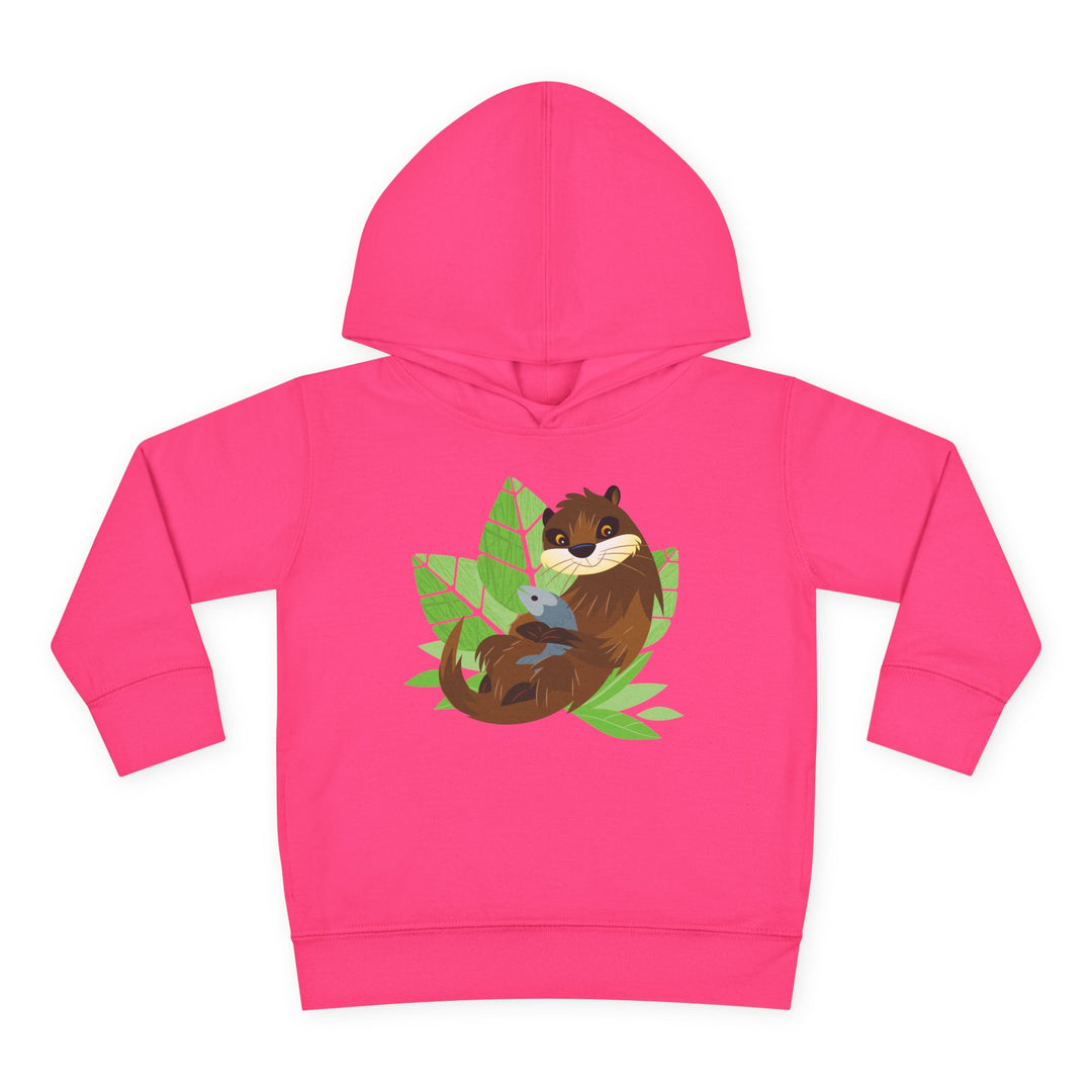 Otter Living Wildly Toddler Pullover Fleece Hoodie