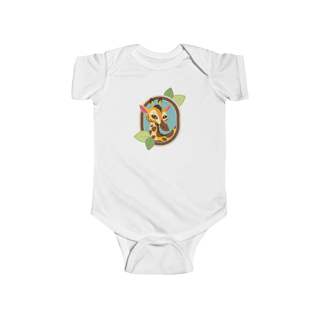 Giraffe Portrait of Nature Soft Baby Bodysuit