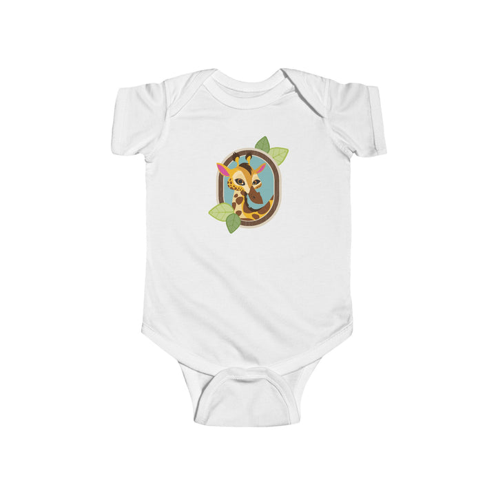 Giraffe Portrait of Nature Soft Baby Bodysuit